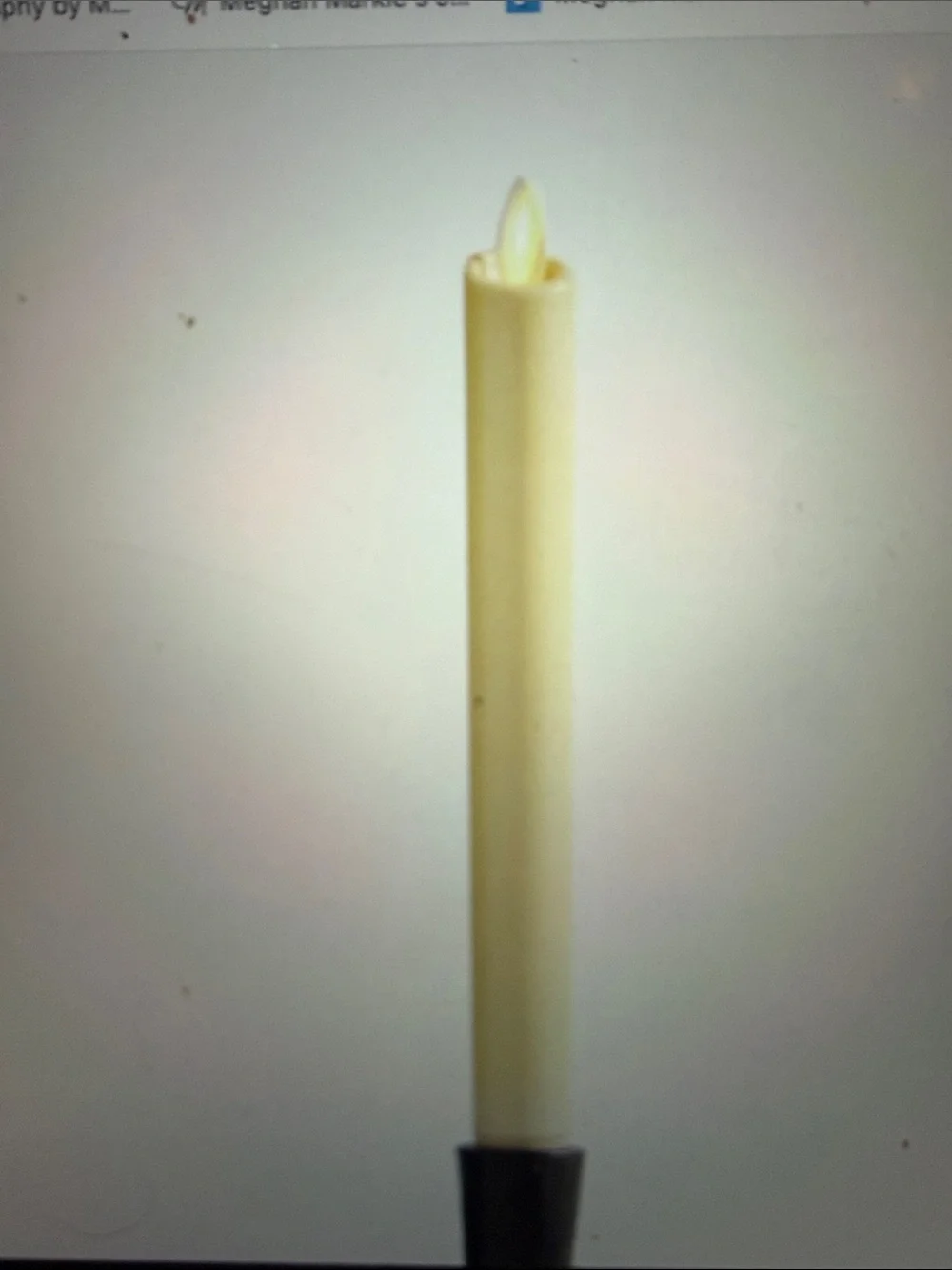 NWT 2 Pottery Barn Natural Premium Flameless Taper Candles